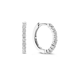 TI SENTO MILANO 7958ZI Zilver gerhodineerde klapcreolen 18x2 mm, half bezet zirconia's