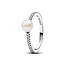 Pandora PANDORA 193158C01 Sterling silver ring with white treated freswater cultured pearl and zirconia