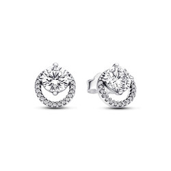 PANDORA 291248C01 Sterling silver stud earrings with zirconia