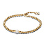 Pandora PANDORA SHINE 563173C01 Beaded 14k gold-plated bracelet with white treated freshwater cultured pearl and zirconia