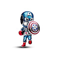 Pandora PANDORA MARVEL 793129C01 Captain America sterling silver charm with red and blue enamel and zirconia
