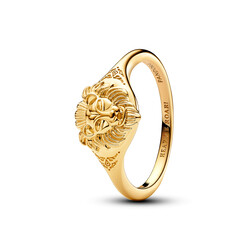 PANDORA 163139C00 Game of Thrones Lannister Lion 14k gold-plated ring