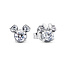 Pandora PANDORA DISNEY 293219C01 Mickey and Minnie silhouette sterling silver stud earrings with zirconia
