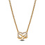 Pandora PANDORA SHINE 362666C01 Infinity heart 14k gold-plated necklace with zirconia