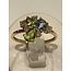 Collectie Milikan Huiscollectie 14krt geelgouden ring met topaas, peridot en diamant tot. 0.22ct H/SI, 1056743