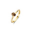 Blush BLUSH 14krt geelgouden ring met ovaal gefacetteerde rookkwarts in 4 zetpoten 1242YSQ