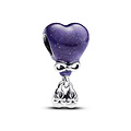 Pandora PANDORA 793238C01 Baby girl balloon sterling silver charm with color changing purple to light pink and black enamel