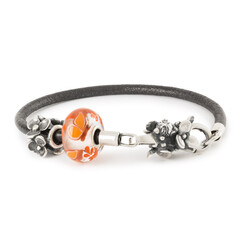 TROLLBEADS TLB24B19 Feeënbloem armband leer