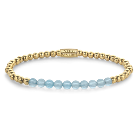 Rebel&Rose Rebel&Rose RR-40137-G Blue Sky meets Yellow Gold - 4mm