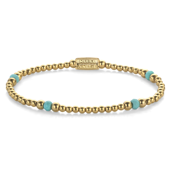 Rebel&Rose Rebel&Rose RR-40142-G Touch of Turquoise - 4mm