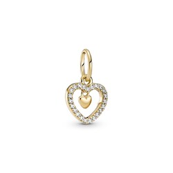 PANDORA 759142C01 14krt Gold Heart dangle