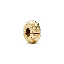 PANDORA 762716C00 SHINE 14k gold-plated Studdd-pattern clip