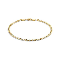 Collectie Milikan 14 karaat geelgouden anker armband 3,3 mm 18 cm