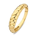 Collectie Milikan Collectie Milikan 14 karaat geelgouden ring, croissant model, maat 56