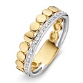 Collectie Milikan Collectie Milikan 14 karaat bicolor ring , 2 delig,  diamant, maat 56