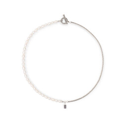 BUDDHA TO BUDDHA 713 Barbara Pearl Necklace Silver