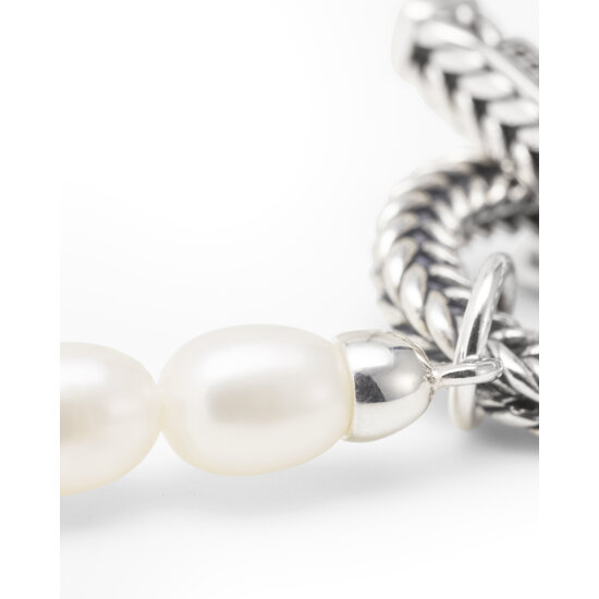 Buddha to Buddha BUDDHA TO BUDDHA 713 Barbara Pearl Necklace Silver, 45 cm