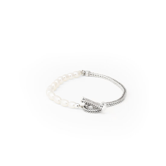 Buddha to Buddha BUDDHA TO BUDDHA 139 Barbara Mini Pearl Bracelet Silver