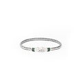 Buddha to Buddha BUDDHA TO BUDDHA J101MA Ben Mini Gemstone Bracelet Silver Malachite