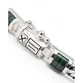 Buddha to Buddha BUDDHA TO BUDDHA J101MA Ben Mini Gemstone Bracelet Silver Malachite