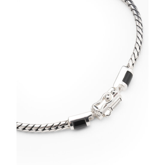 Buddha to Buddha BUDDHA TO BUDDHA J101ON Ben Mini Gemstone Bracelet Silver Onyx