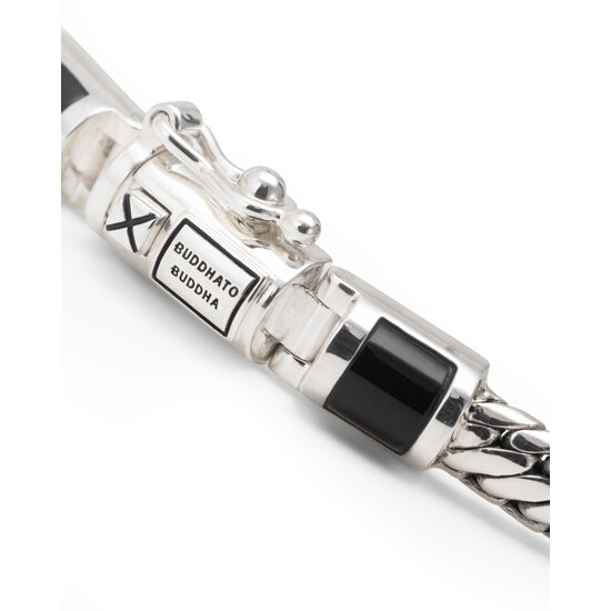 Buddha to Buddha BUDDHA TO BUDDHA J101ON Ben Mini Gemstone Bracelet Silver Onyx