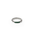 Buddha to Buddha BUDDHA TO BUDDHA 613MA Ben Mini Gemstone Ring Silver Malachite