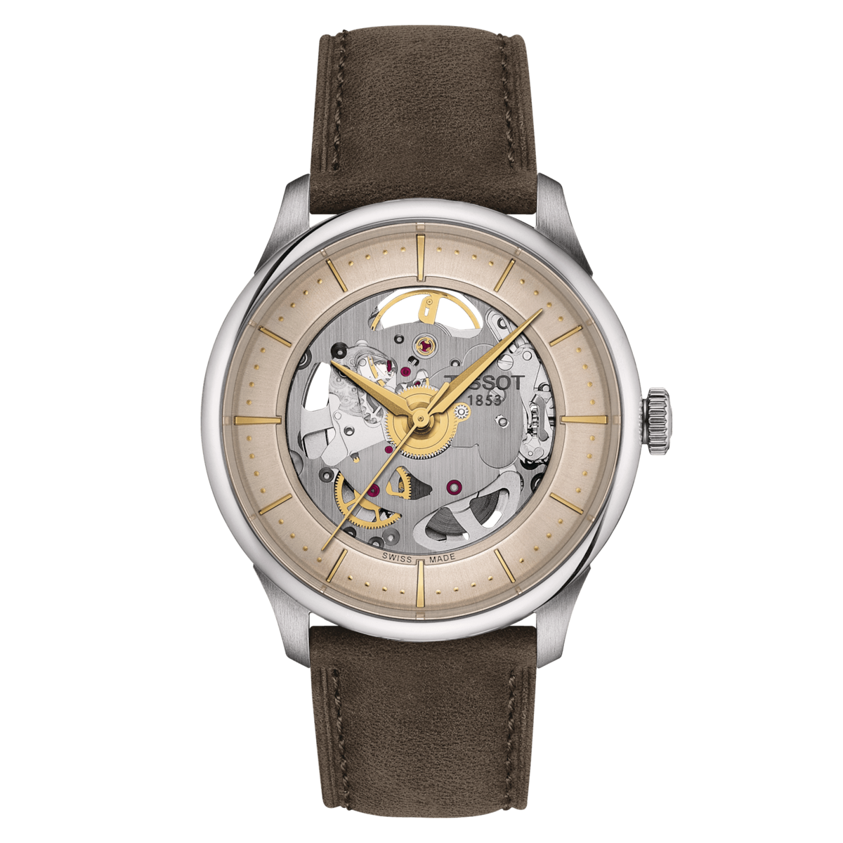 Tissot Chemin Des Tourelles Squellette T139.836.16.261.00 39mm Milikan Juwelier