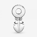 Pandora PANDORA 792072EN40 Mother and daughter split heart silver dangle with zirconia and pink enamel