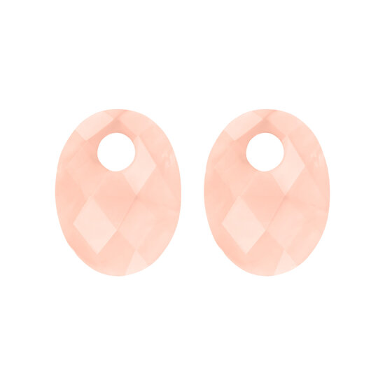 Blush BLUSH 810PIQO setje edelsteen creoolaanhangers: rozenkwarts