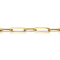 Blush BLUSH 2229YGO 14krt geelgouden armband, closed-forever schakels en gedraaide ovale schakels, 18.5 cm