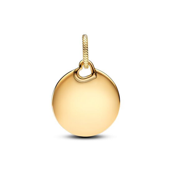 Pandora PANDORA SHINE 368610C00 Engravable round 14k gold-plated pendant