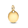 Pandora PANDORA SHINE 368610C00 Engravable round 14k gold-plated pendant