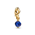 Pandora PANDORA SHINE 763462C09 14k Gold-plated dangle with princess blue crystal