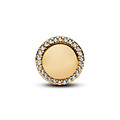 Pandora PANDORA SHINE 768747C01 Engravable 14k gold-plated charm with zirconia