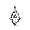 Pandora PANDORA 793411C01 Hamsa hand sterling silver dangle with zirconia