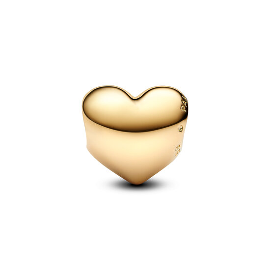 Pandora PANDORA SHINE 763439C00 Engravable medium heart 14k gold-plated charm