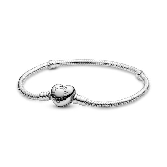 Pandora PANDORA 594594C00 Silver bracelet with heart-shaped clasp