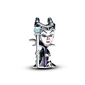 Pandora PANDORA DISNEY 793423C01 Villains Maleficent sterling silver charm with glittery green black, red, violet and glow in the dark blue enamel
