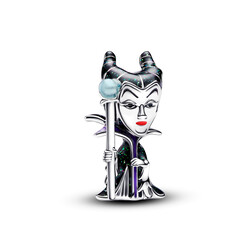 PANDORA DISNEY 793423C01 Villains Maleficent sterling silver charm with enamel