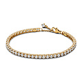 Pandora PANDORA SHINE 561469C01 14k Gold-plated tennis bracelet with clear zirconia