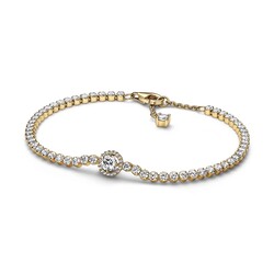 PANDORA SHINE 569416C01 14k Gold-plated tennis bracelet
