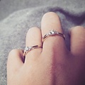 Collectie Milikan HUISCOLLECTIE 14krt bicolor ring met diamant, tot. 0.22ct H/SI 1057602