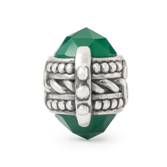 Trollbeads TROLLBEADS TAGBE-00311 Bedel: Kalmerende Schuilplaats (met groene onyx)