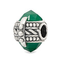 Trollbeads TROLLBEADS TAGBE-00311 Bedel: Kalmerende Schuilplaats (met groene onyx)