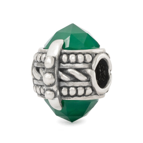 Trollbeads TROLLBEADS TAGBE-00311 Bedel: Kalmerende Schuilplaats (met groene onyx)