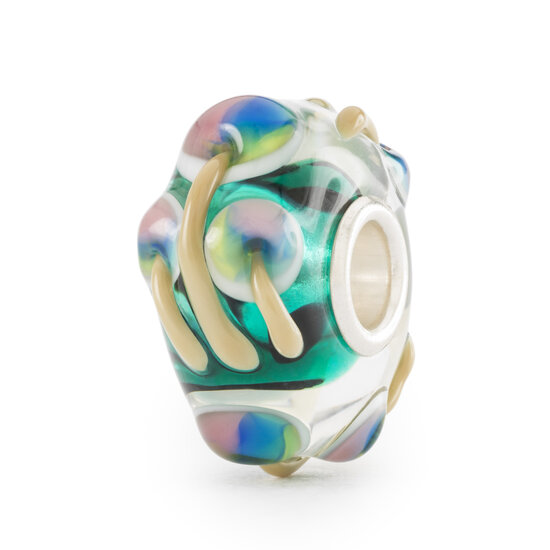 Trollbeads TROLLBEADS TGLBE-20425 Glasbedel: Paddenstielen van evenwicht