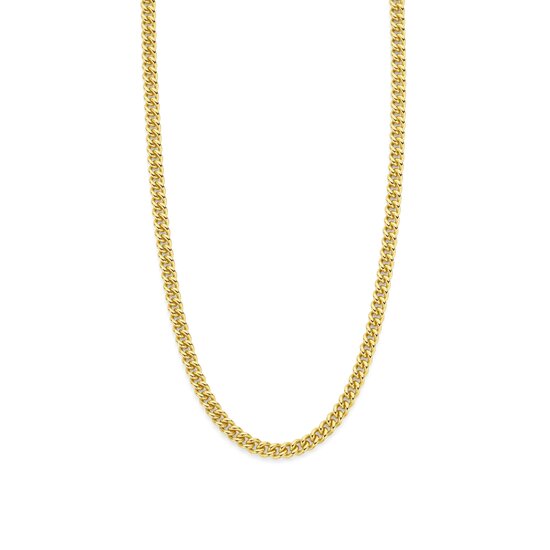 Ti Sento Milano TI SENTO MILANO 34069SY/45 Zilver verguld gourmetcollier 3.8 mm, 45 cm lang