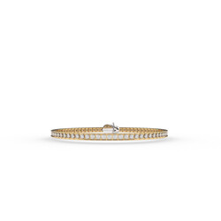TI SENTO MILANO 23039ZY Zilver vergulde tennisarmband met ronde zirconia's
