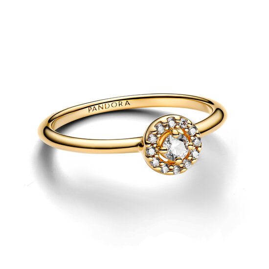 Pandora PANDORA SHINE 163554C01 14k Gold-plated ring with zirconia